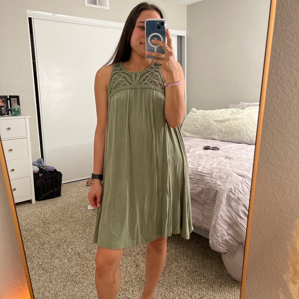 Loft Olive Green Dress